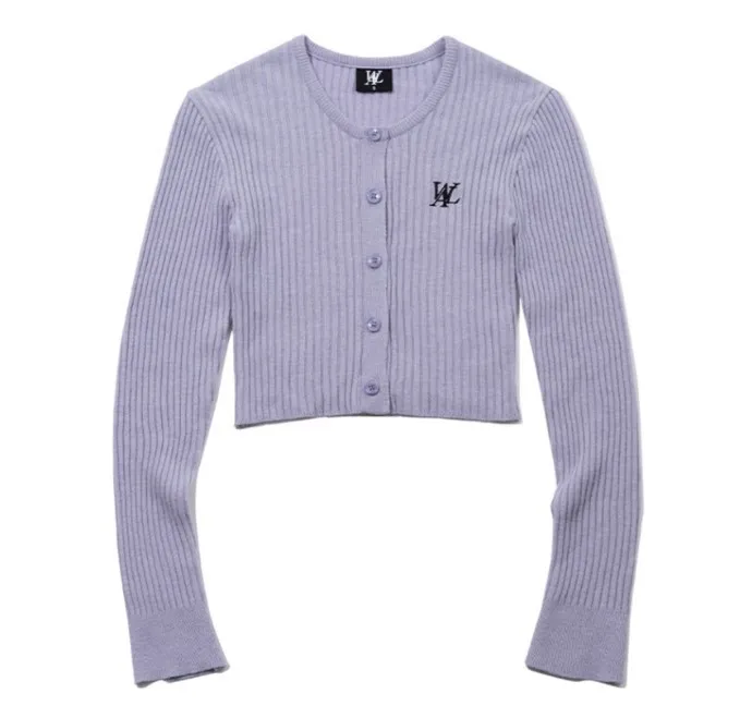 WOOALONG Street Style Plain Logo Cardigans