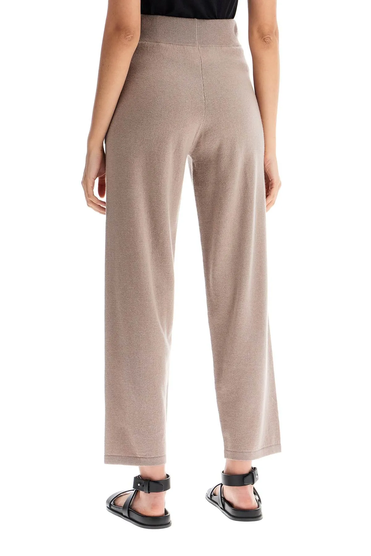 Wool and cashmere blend trousers in grey by Max Mara Leisure