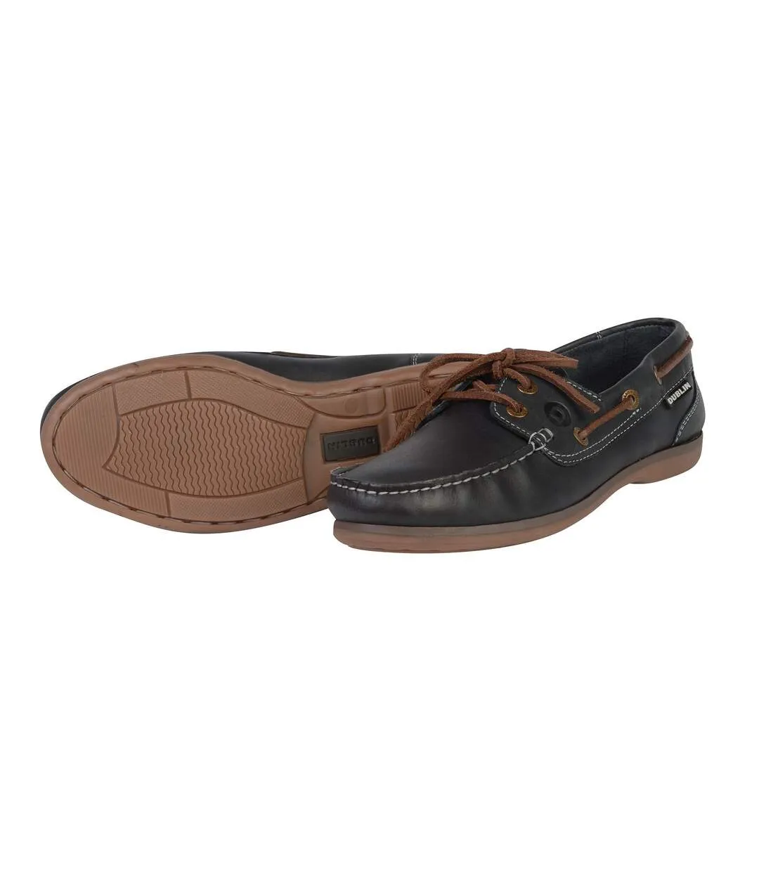 Wychwood Arena Navy Dublin Women's Leather Boat Shoes