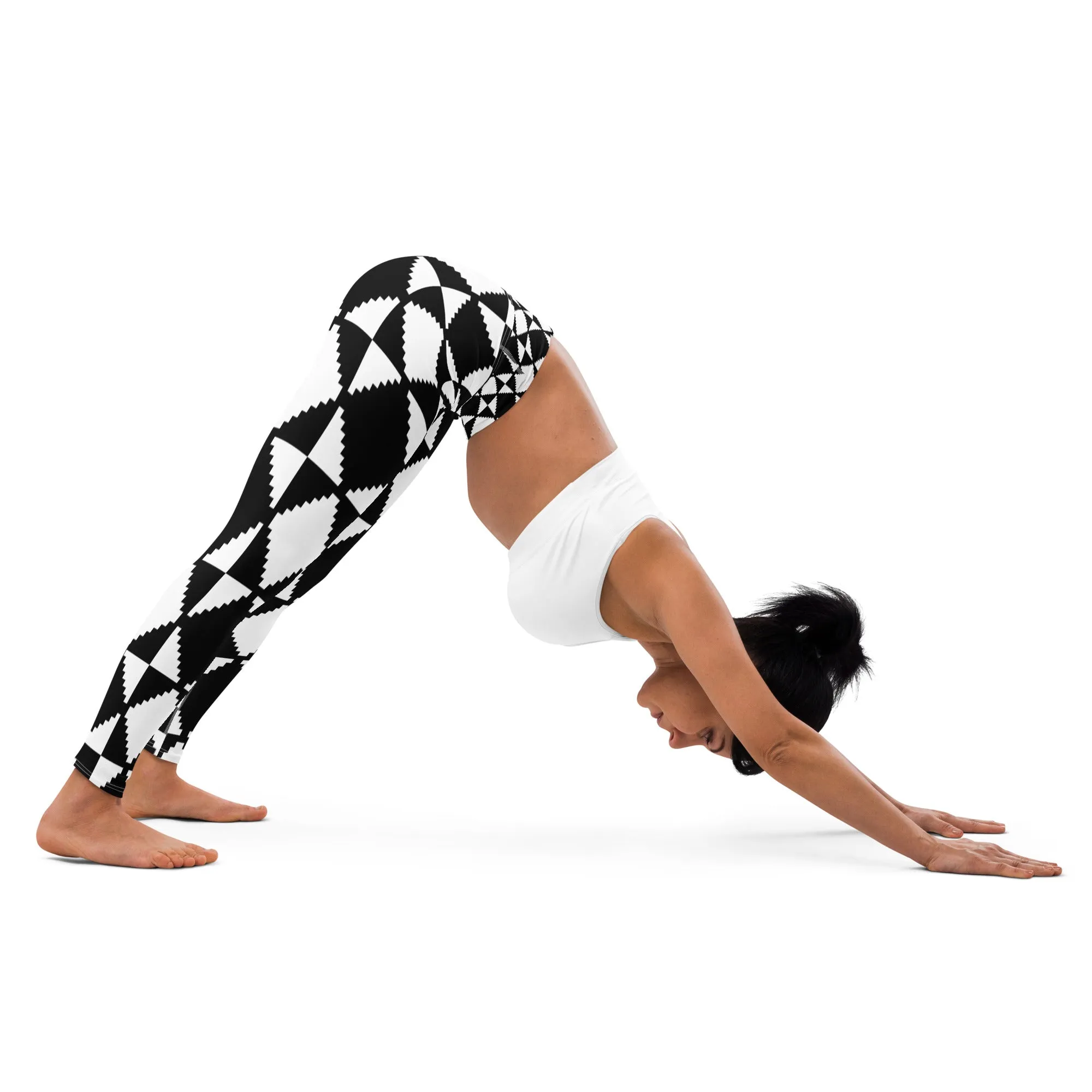 Abstract Tile Yoga Leggings