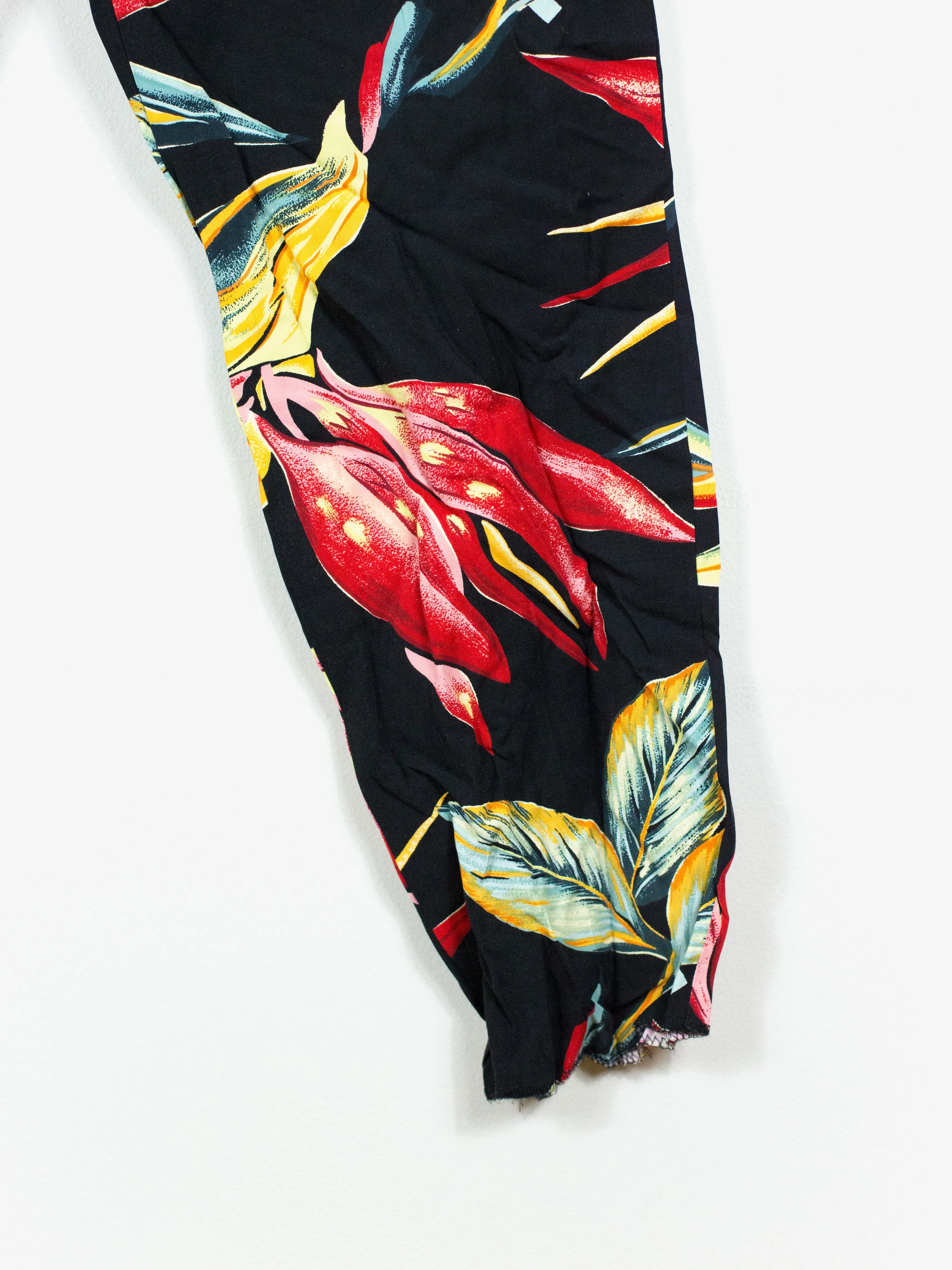 Yohji Yamamoto Pour Homme SS97 Floral Rayon Pleated Trousers